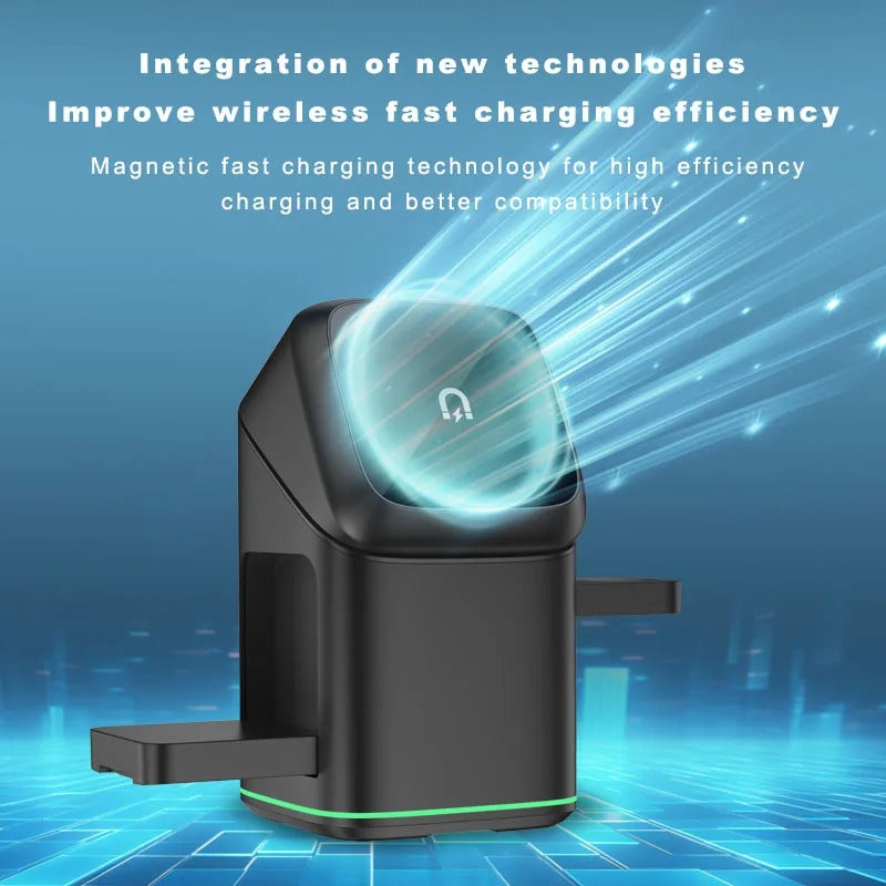 NEXONIC SyncDock 3 in 1 Wireless Fast Charger