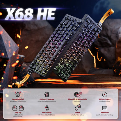 NEXCONIC Rapid Trigger Keyboard Magnetic Switch Keyboard