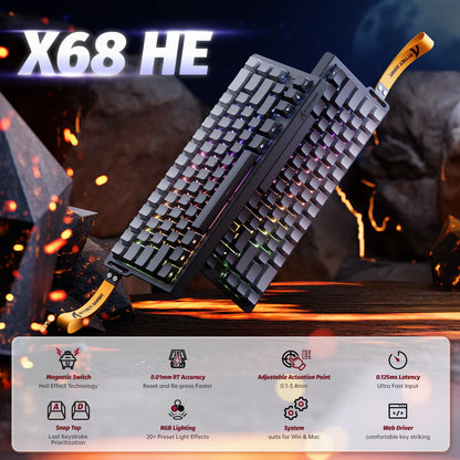 NEXCONIC Rapid Trigger Keyboard Magnetic Switch Keyboard