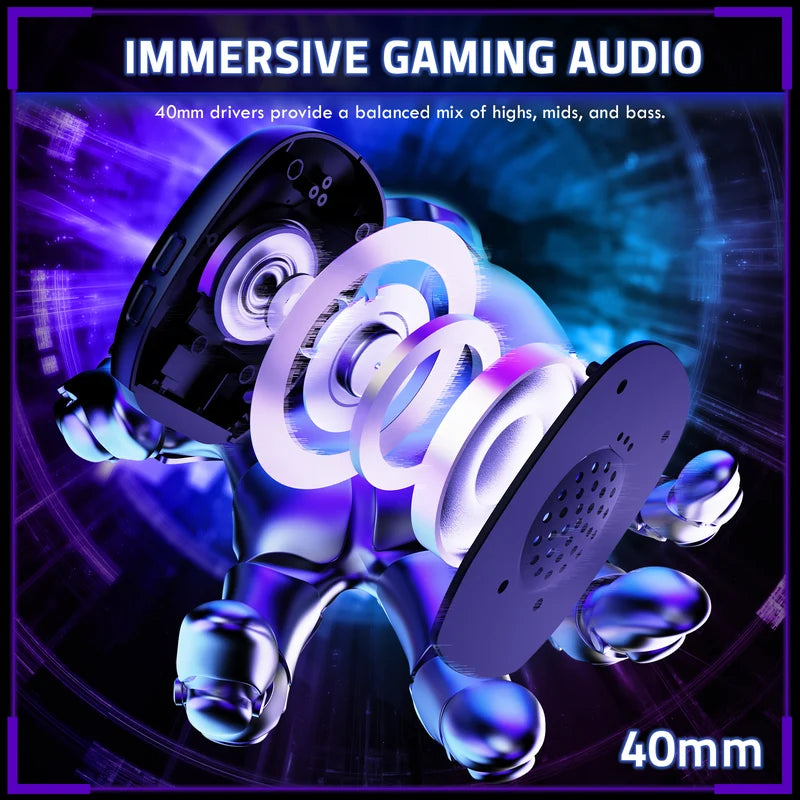 Original NEXONIC L80 Pro Headset Tri-mode Lightweight Wireless Gaming Headset for PC/PS/XBOX