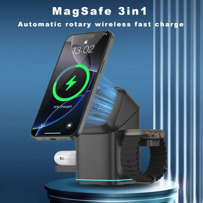 NEXONIC SyncDock 3 in 1 Wireless Fast Charger