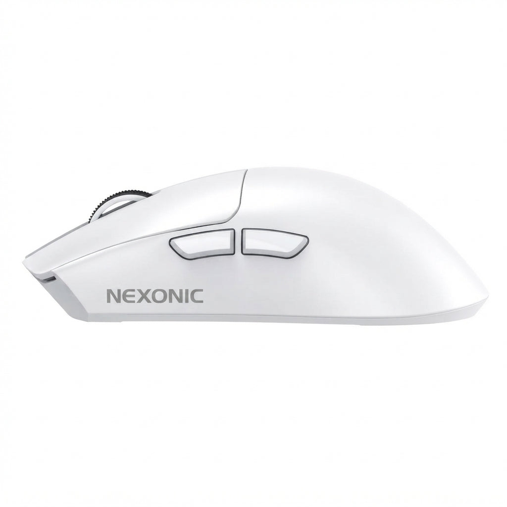 NEXONIC Lightweight Wireless Gaming Mouse with RGB Charging Dock,Tri-Mode-2.4G/USB-C Wired/BT,22K DPI for PC/Mac