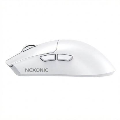 NEXONIC Lightweight Wireless Gaming Mouse with RGB Charging Dock,Tri-Mode-2.4G/USB-C Wired/BT,22K DPI for PC/Mac