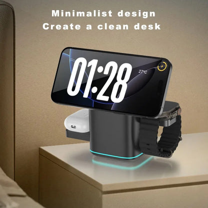 NEXONIC SyncDock 3 in 1 Wireless Fast Charger